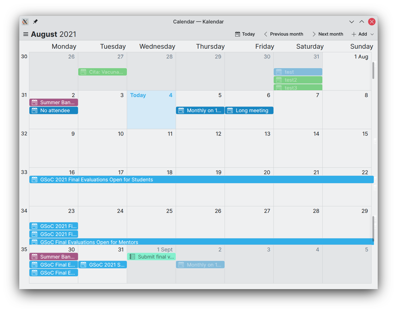 Making Kalendar pretty — Kalendar week 9 (GSoC 2021)