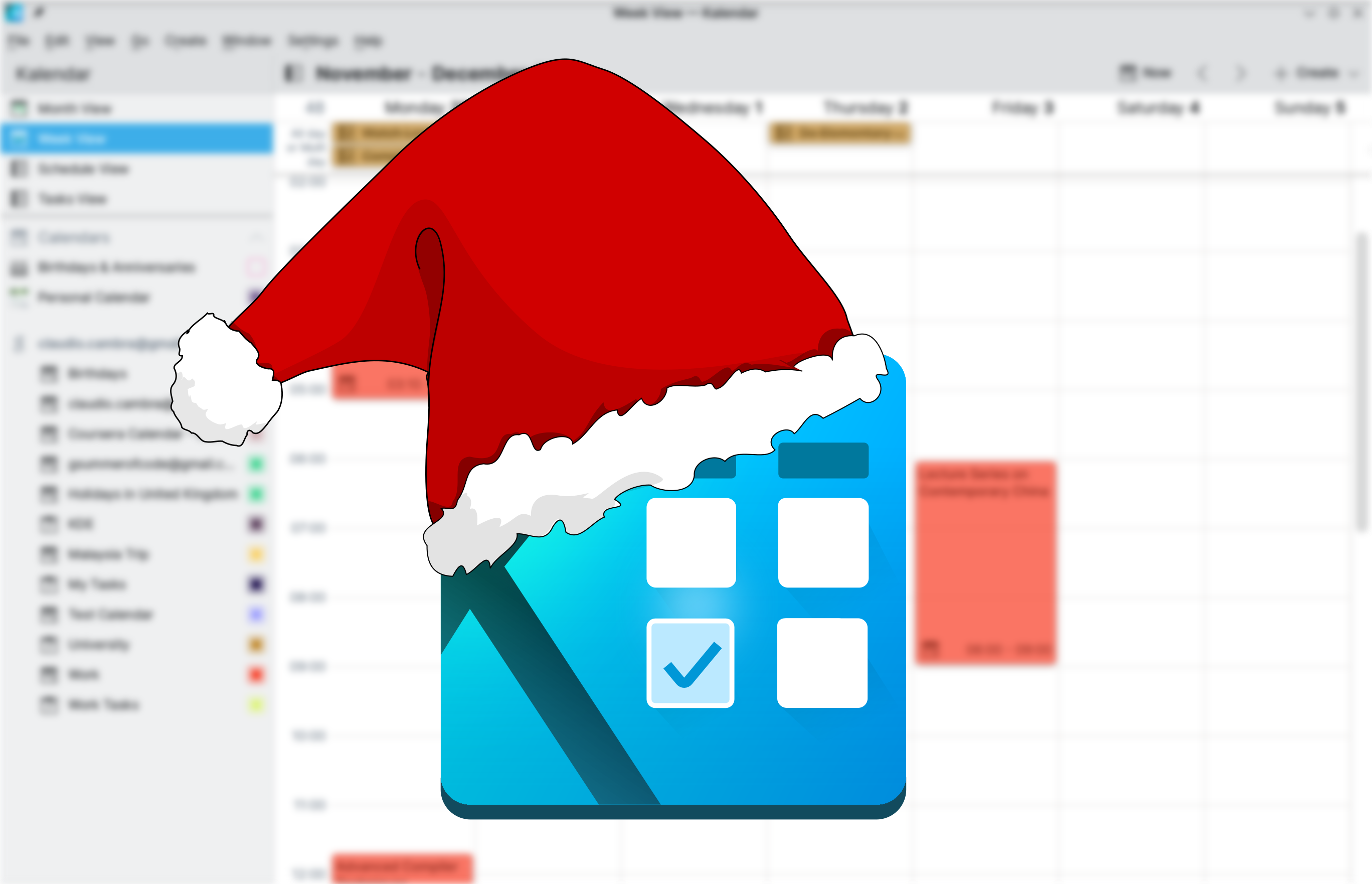 Happy holidays! Kalendar v0.4.0 is our gift, and it brings new views, improved performance, and many many bugfixes – Kalendar devlog 24